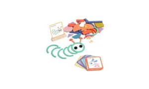 100-Piece Geometric Shape Matching Puzzle