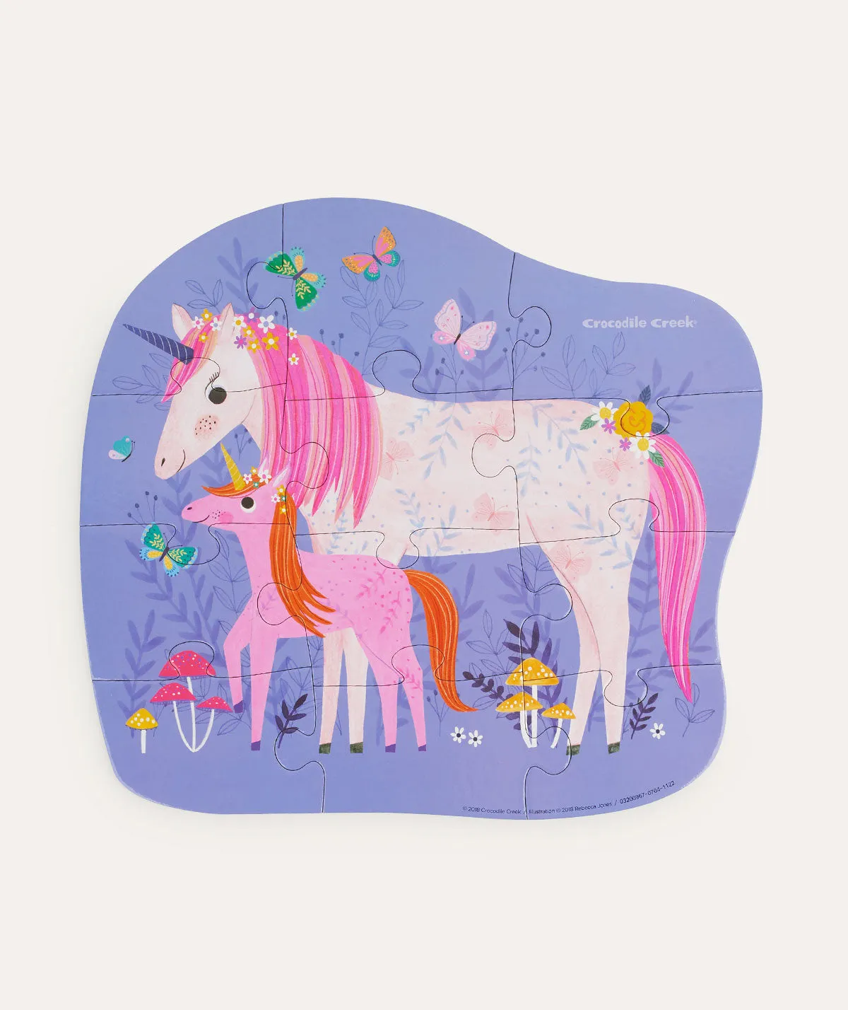 12 Piece Mini Puzzle Unicorn Magic - Pink