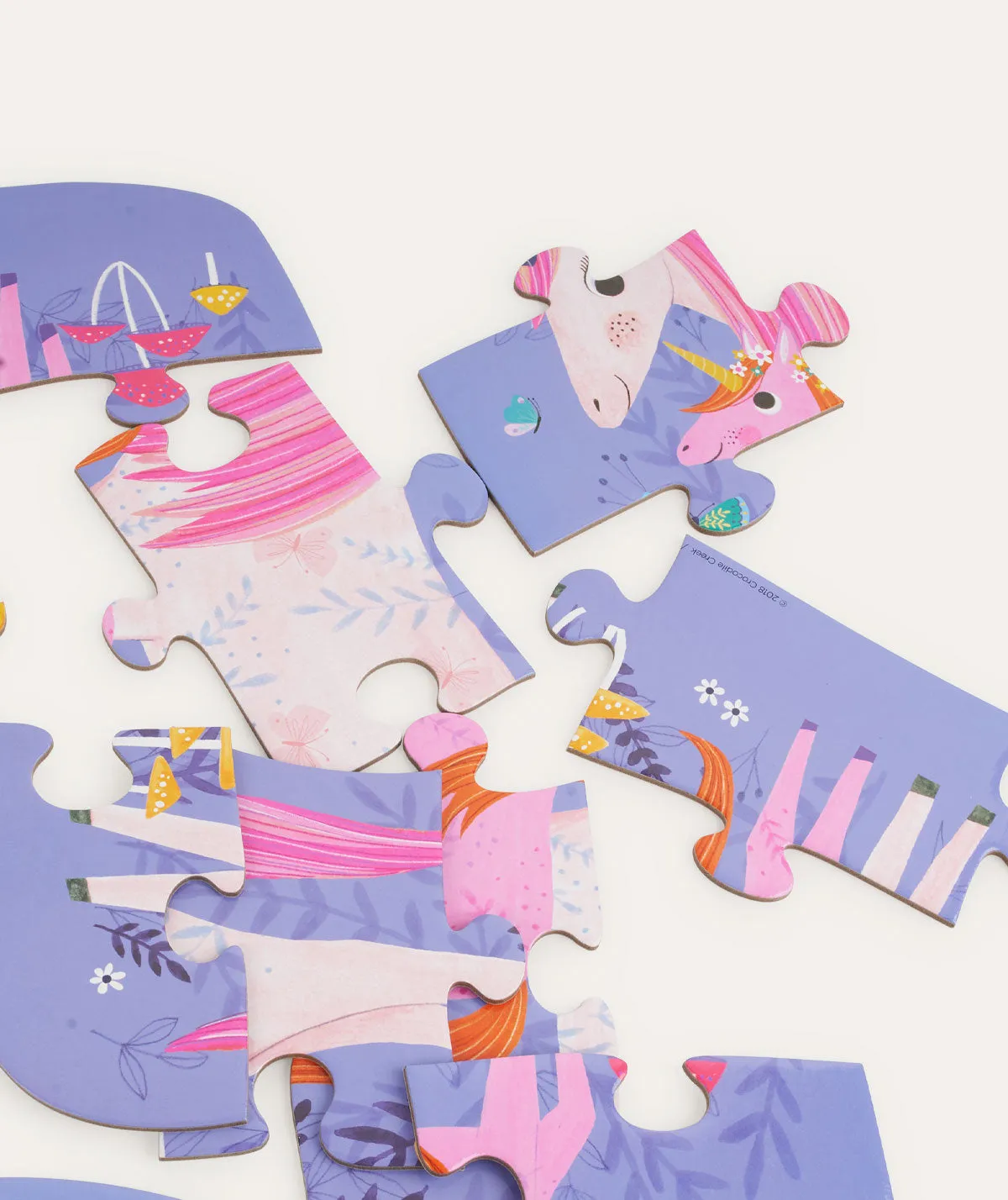 12 Piece Mini Puzzle Unicorn Magic - Pink