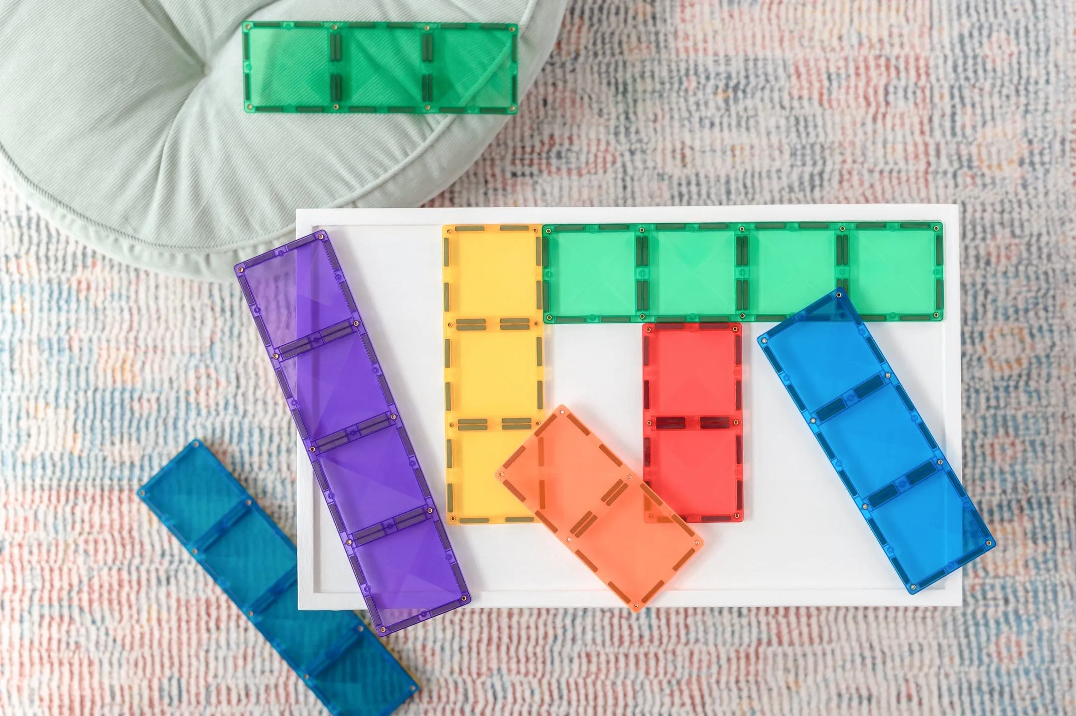 18 Piece Rainbow Rectangle Pack