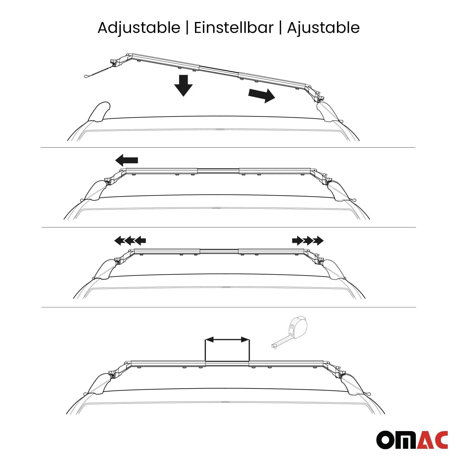 1993-2010 Jeep Grand Cherokee Roof Rack Cross Bars Silver