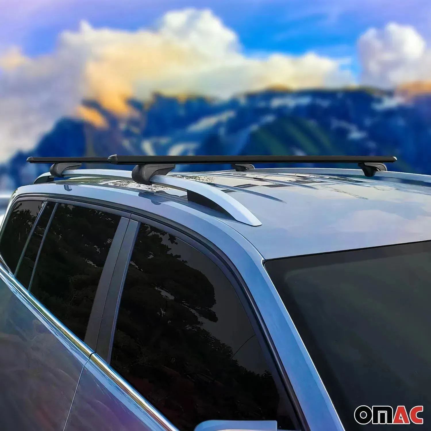 1997-2005 Mercedes M ML Class W163 Roof Rack Cross Bars Black