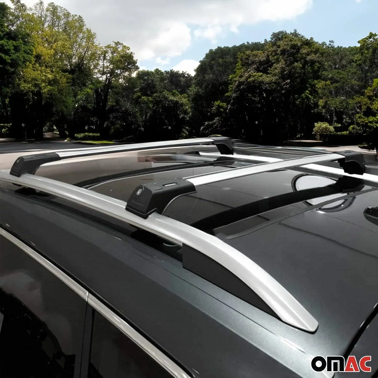 2000-2006 BMW X5 E53 Roof Rack Cross Bars Silver