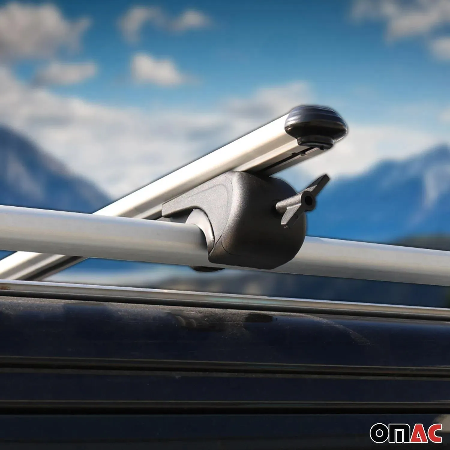 2001-2009 Mercedes C Class S203 Wagon Roof Rack Cross Bars Silver