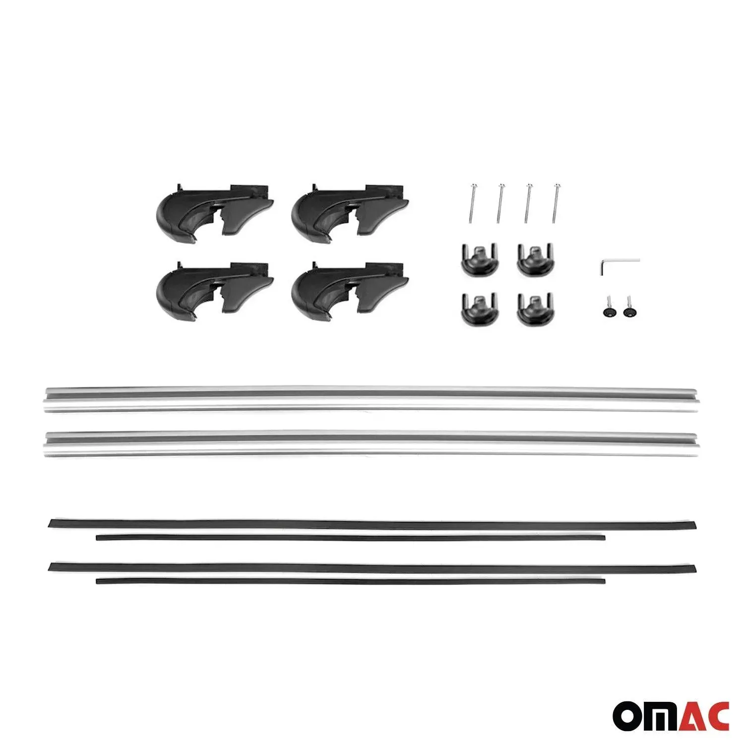 2001-2009 Mercedes C Class S203 Wagon Roof Rack Cross Bars Silver