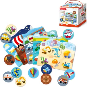 3D Board Game for Toddlers 2-5 Years - LOTTO What Are Boys Dreaming About? Match & Learn Puzzle Set (30pcs)