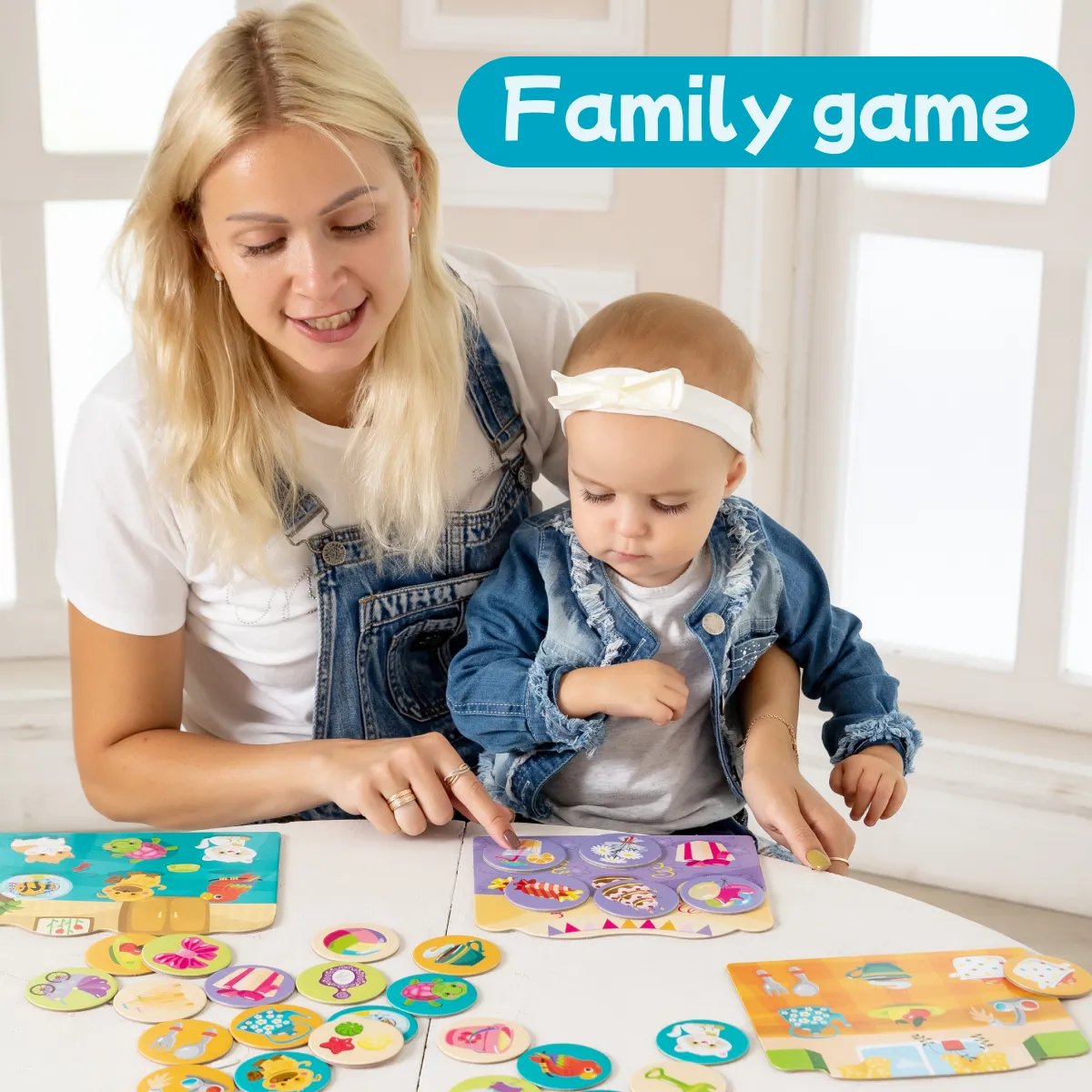 3D Board Game for Toddlers 2-5 Years - LOTTO What Are Boys Dreaming About? Match & Learn Puzzle Set (30pcs)