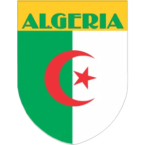 Algeria Flag Shield Style