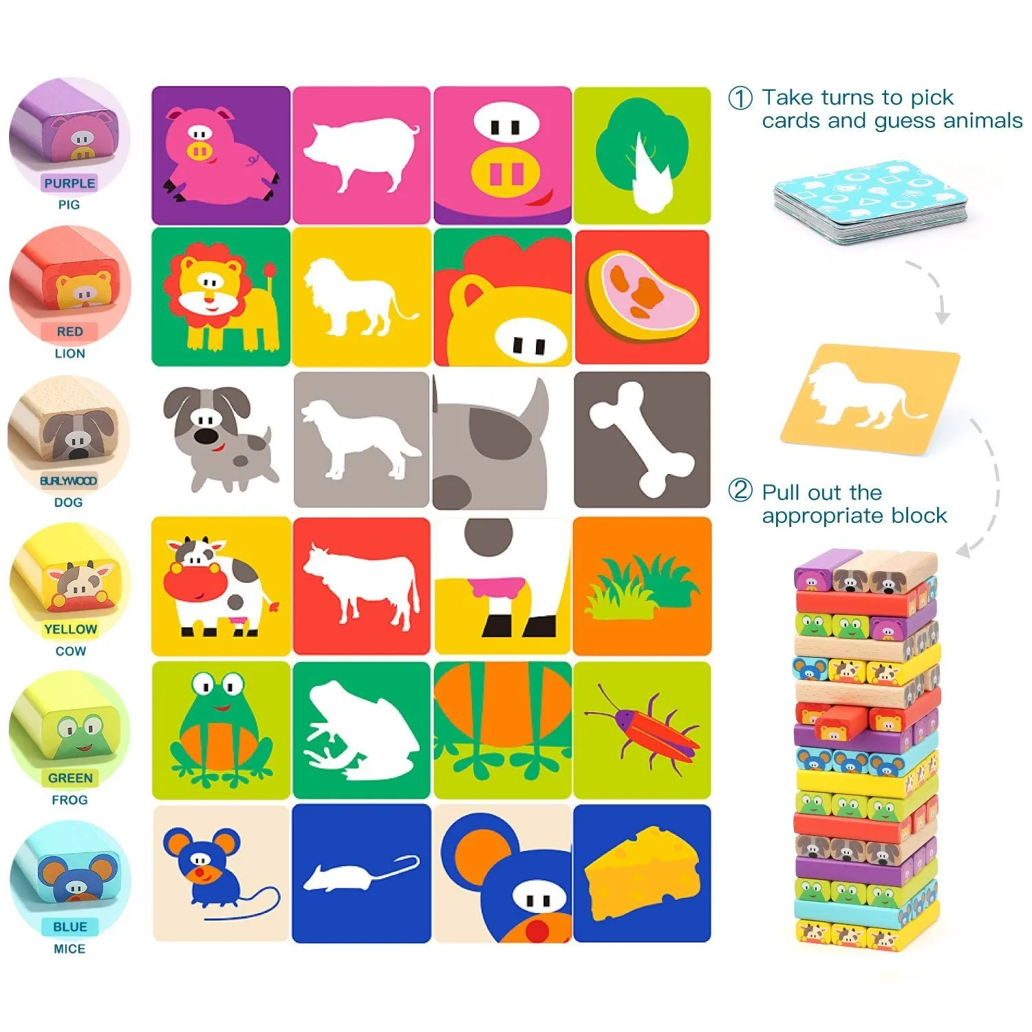 Animal Jenga Game