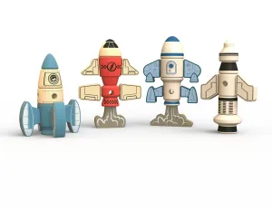 BeginAgain Tinker Totter Rockets - 31 Piece Character Playset