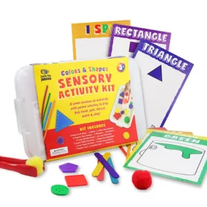 Colors & Shapes Sensory Bin