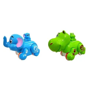 Colourful Press and Go Friction Animal