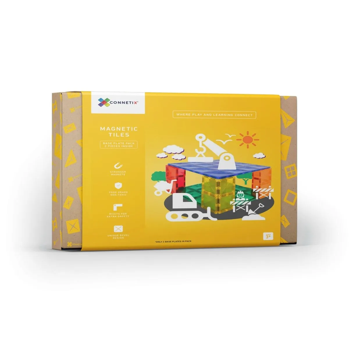 Connetix 2 piece base plate pack