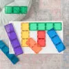 Connetix Tiles 18 pce Rainbow Rectangle Pack