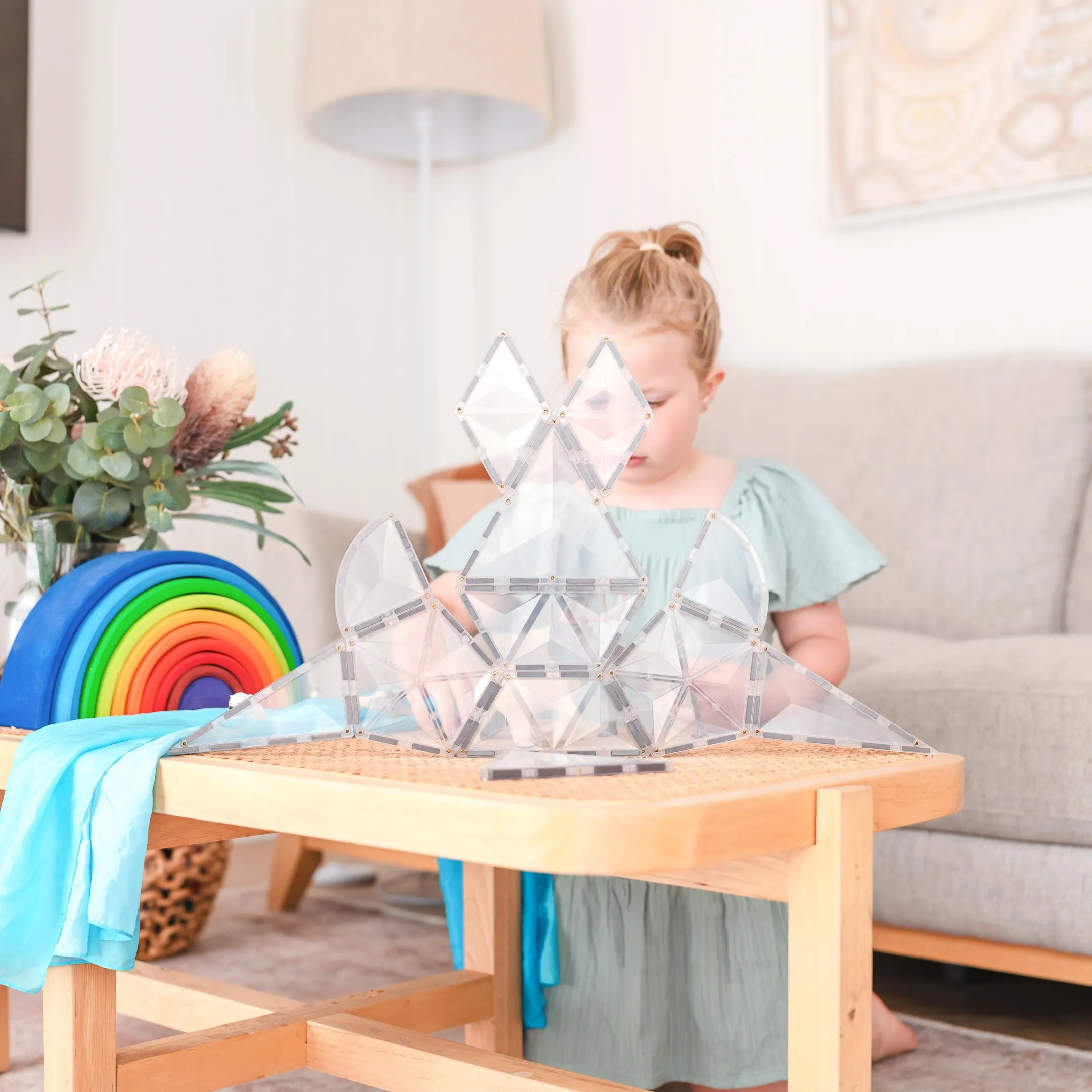 Connetix Tiles Clear NEW Shape Expansion Pack 24 Piece 3yrs 