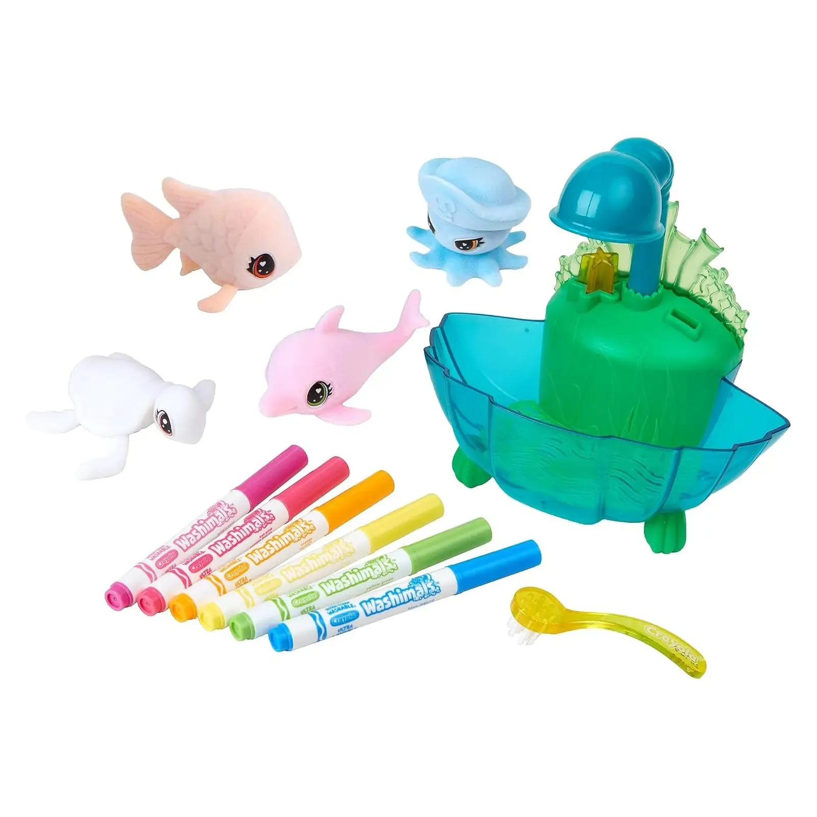 Crayola Washimals Ocean Pets Glow Lagoon Colour Markers Play Set