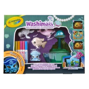 Crayola Washimals Ocean Pets Glow Lagoon Colour Markers Play Set