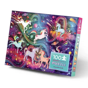 Crocodile Creek 100pc Holographic Puzzle - Unicorn Galaxy