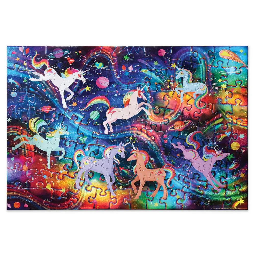 Crocodile Creek 100pc Holographic Puzzle - Unicorn Galaxy