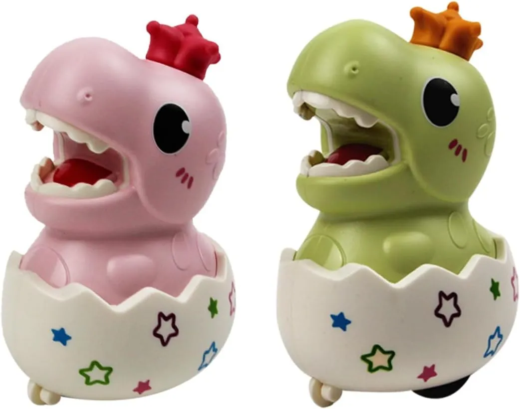 Dinosaur in Egg Press and Go Toy for Kids (1 pc)