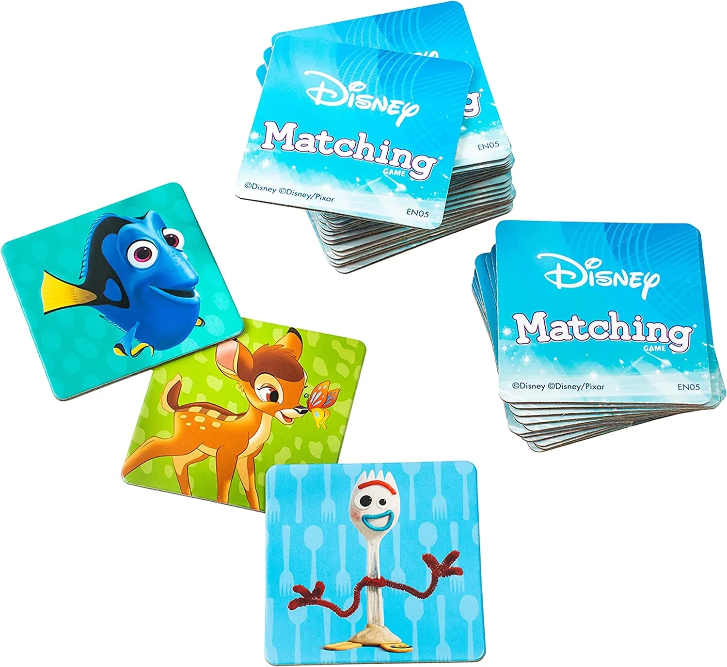 Disney Classic Characters Matching Game by Wonder Forge | A Fun & Fast Disney Memory Game for Kids | Mickey Mouse, Minnie Mouse, Donald Duck, and more , Blue