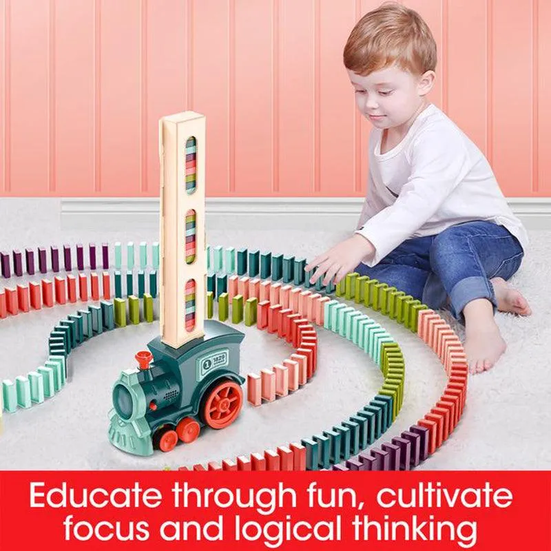 DominoTrain™ – Automatic Domino Laying Train Toy for Kids