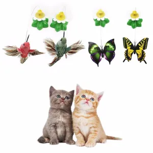 Electric Rotating Colorful Butterfly Cat Toy