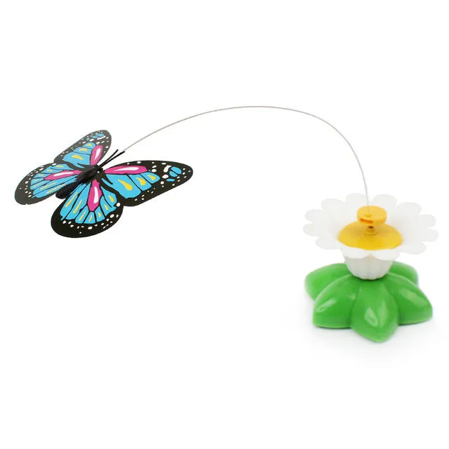 Electric Rotating Colorful Butterfly Cat Toy