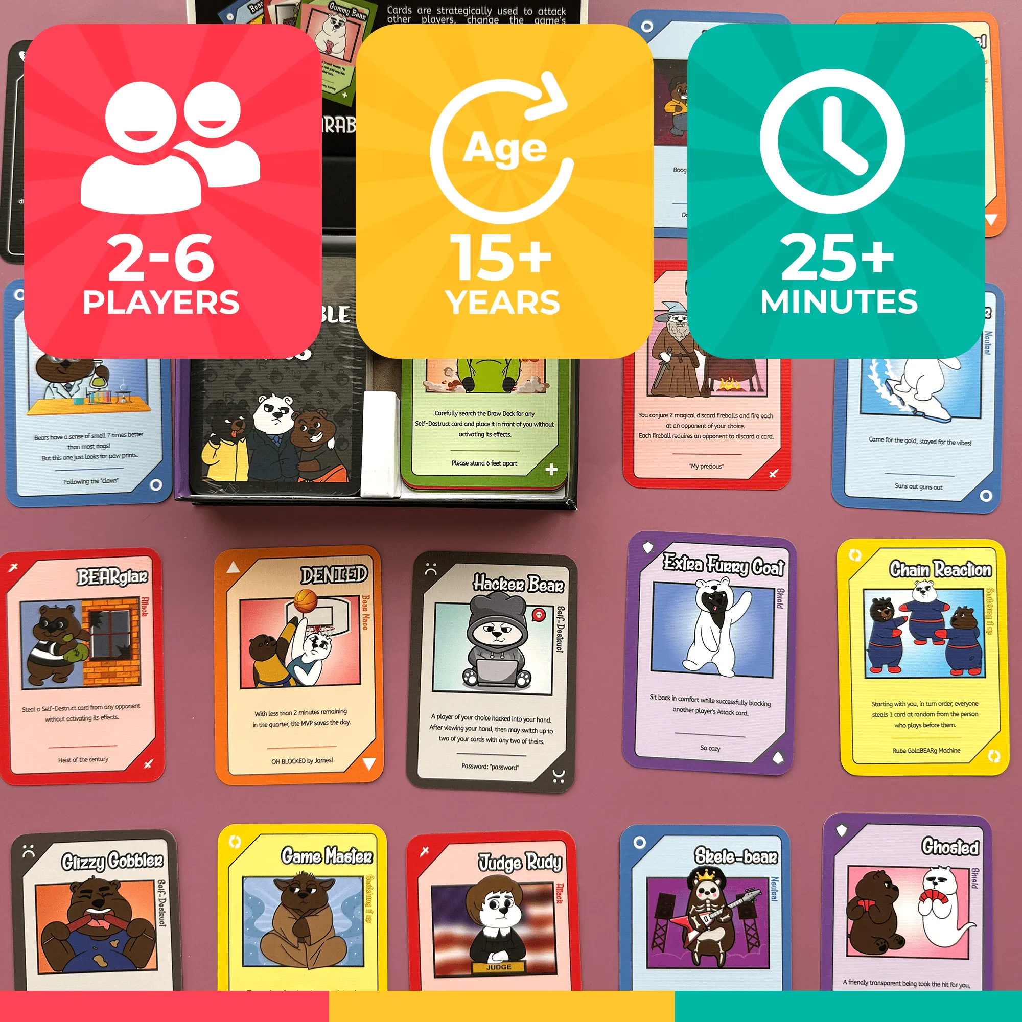 Fun Family Game Unbearable Bears for Adults