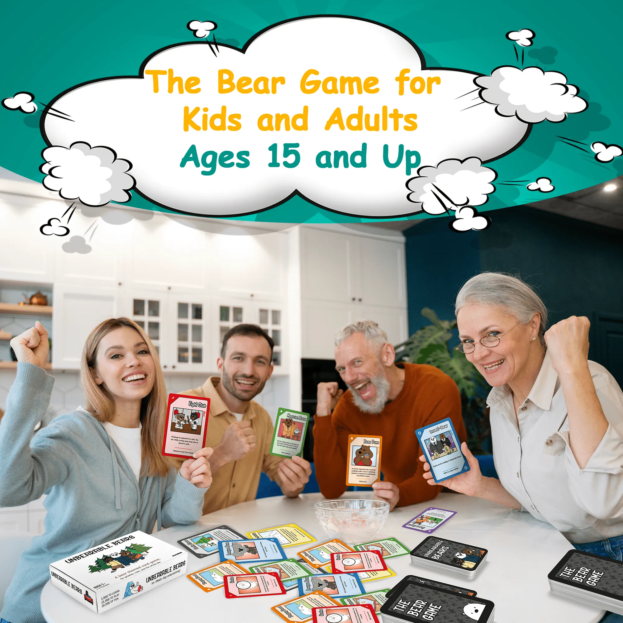 Fun Family Game Unbearable Bears for Adults