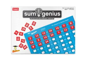 Funskool Games - Sum Genius, Educational Game for Children, Maths, The Ultimate Fun Equation Game, Kids and Family, 1  Player, 7 & Above,Multicolor