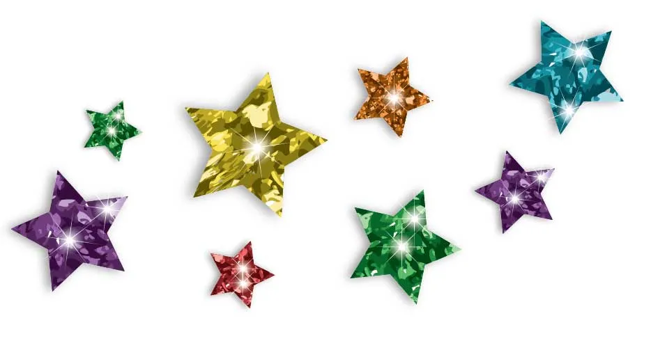 Glitter Markers - Pack of 6