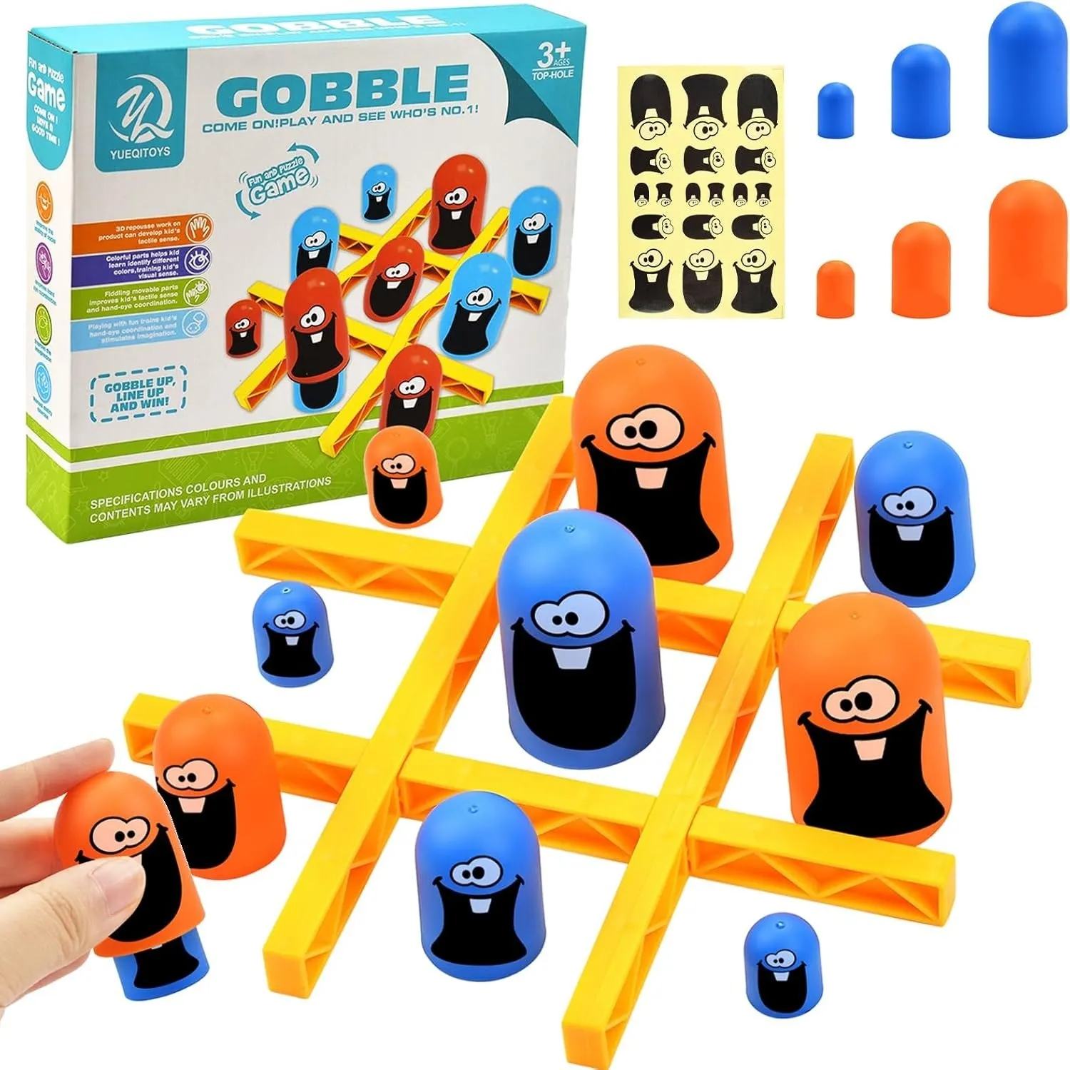 Gobble Family Tic Tac Toe Battle Fun Game - 726