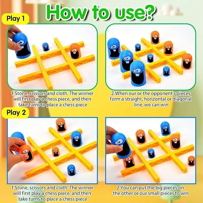 Gobble Family Tic Tac Toe Battle Fun Game - 726