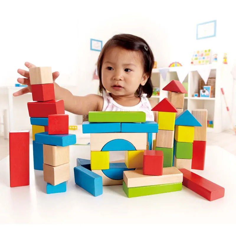Hape 50 Maple Wooden Blocks