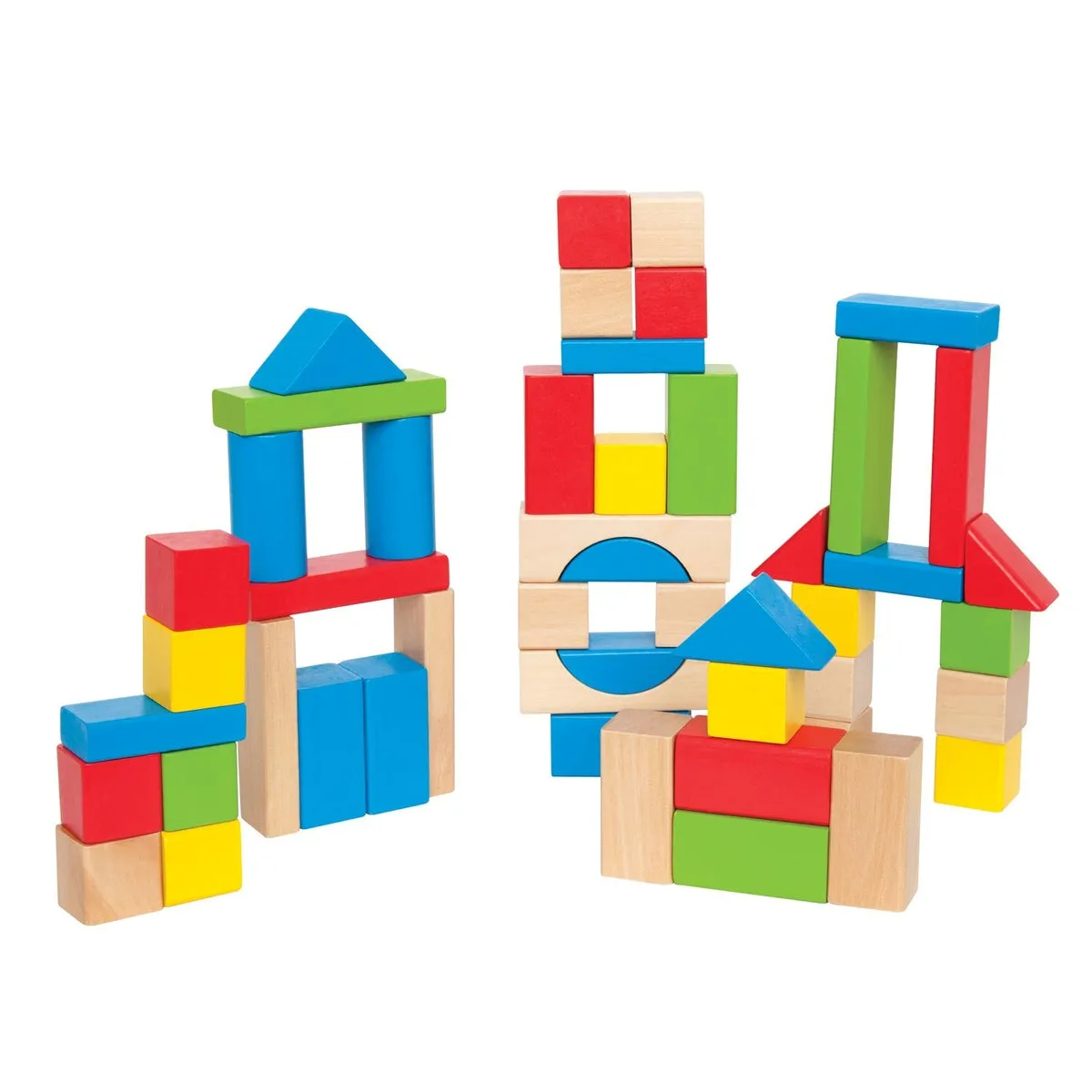 Hape 50 Maple Wooden Blocks