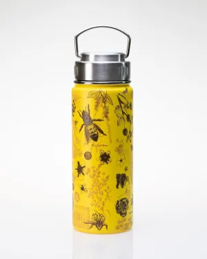 Honey Bee 18 oz Steel Bottle