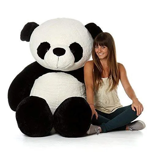 HUG 'n' FEEL SOFT TOYS Long Soft Lovable Huggable Cute Giant Life Size Teddy Bear Child Safe Best for Birthday Gift Valentine Gift for Girlfriend 3 FEET Panda Plush & Stuffed Toys