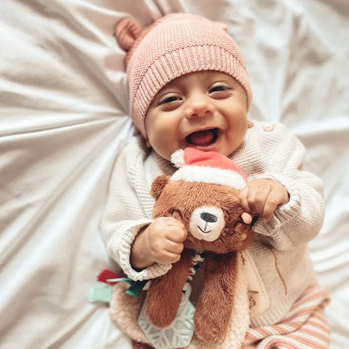 Itzy Ritzy Itzy Lovey™ Holiday Bear Plush   Teether Toy