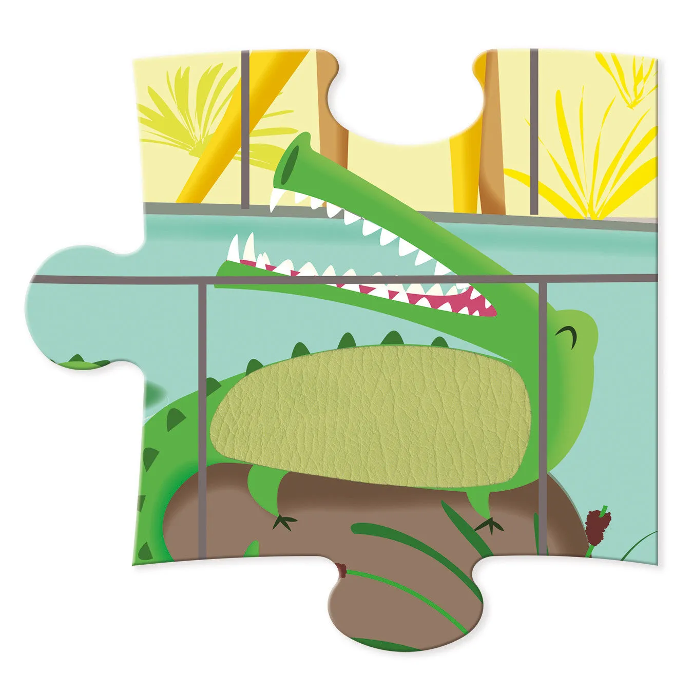 Janod Tactile Puzzle - A Day at the Zoo