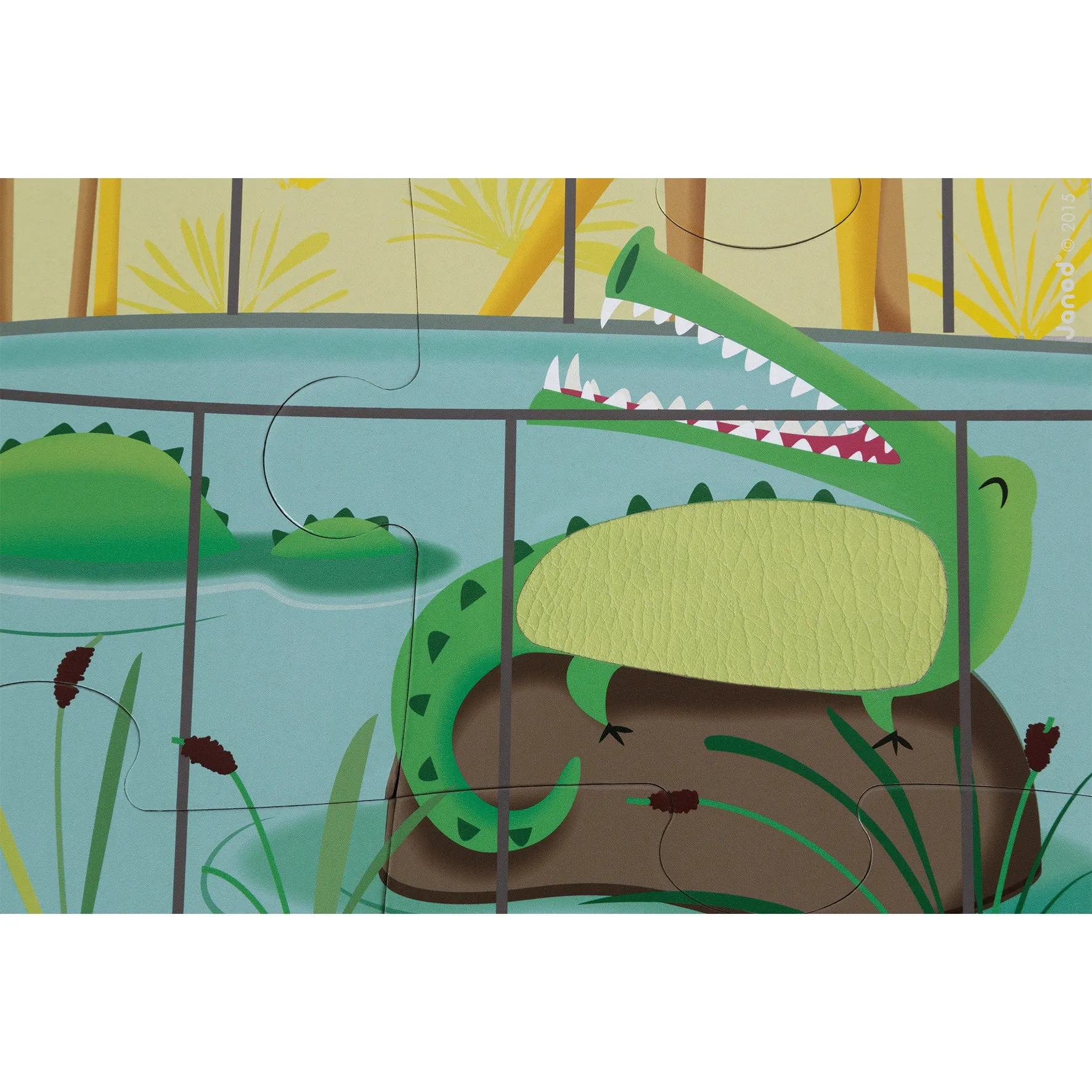 Janod Tactile Puzzle - A Day at the Zoo