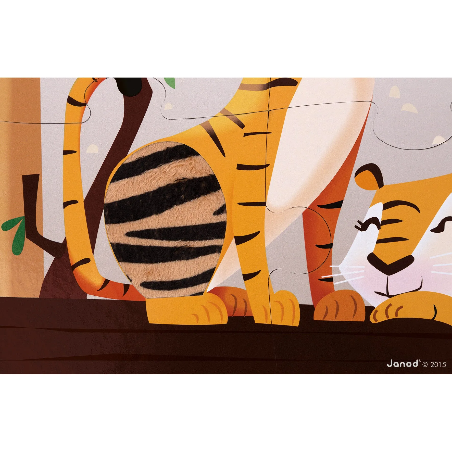 Janod Tactile Puzzle - A Day at the Zoo