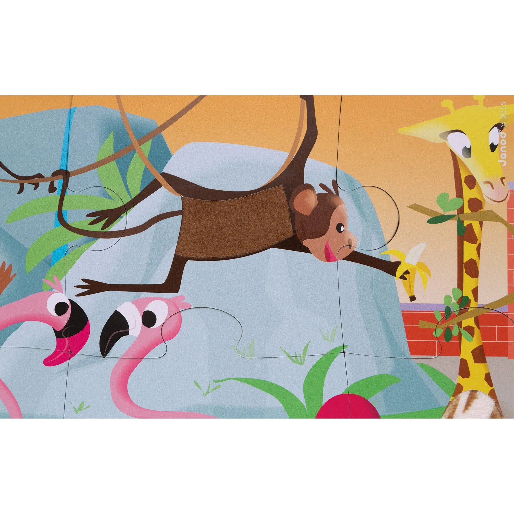 Janod Tactile Puzzle - A Day at the Zoo