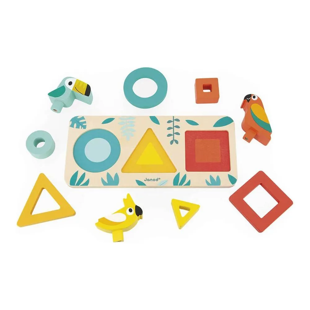 Janod Tropik My First Shapes Wooden Toy