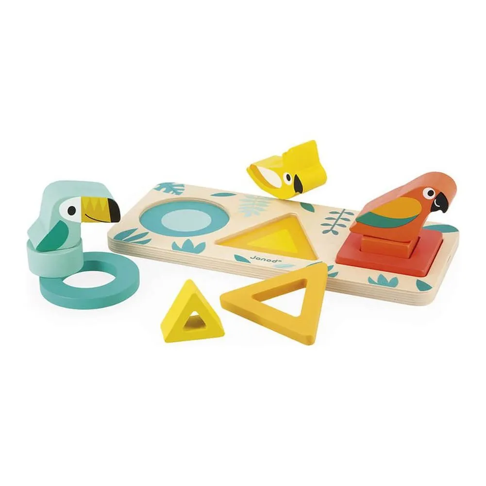 Janod Tropik My First Shapes Wooden Toy