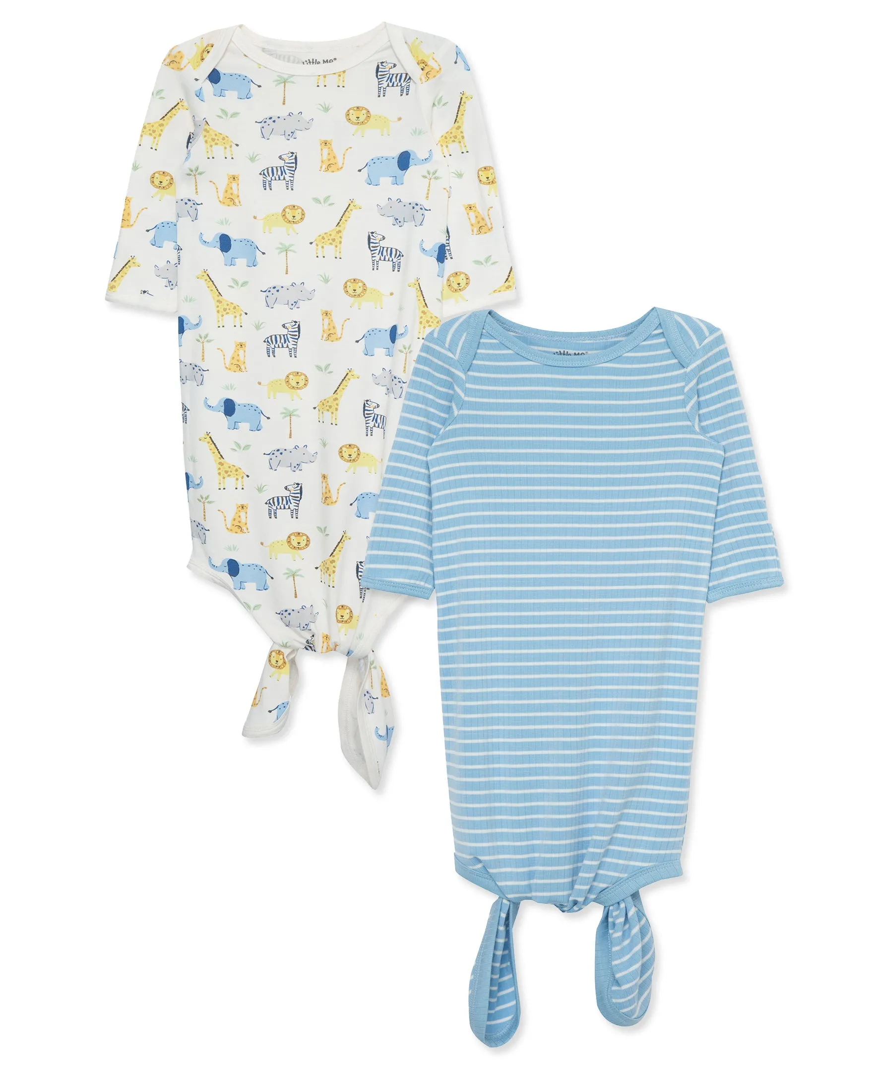 Jungle Fun Knot Gowns (2-Pack)