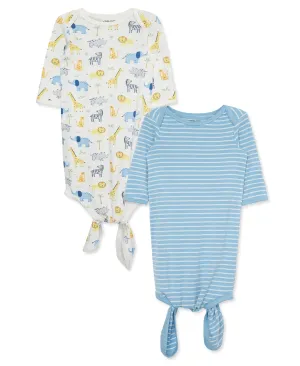 Jungle Fun Knot Gowns (2-Pack)
