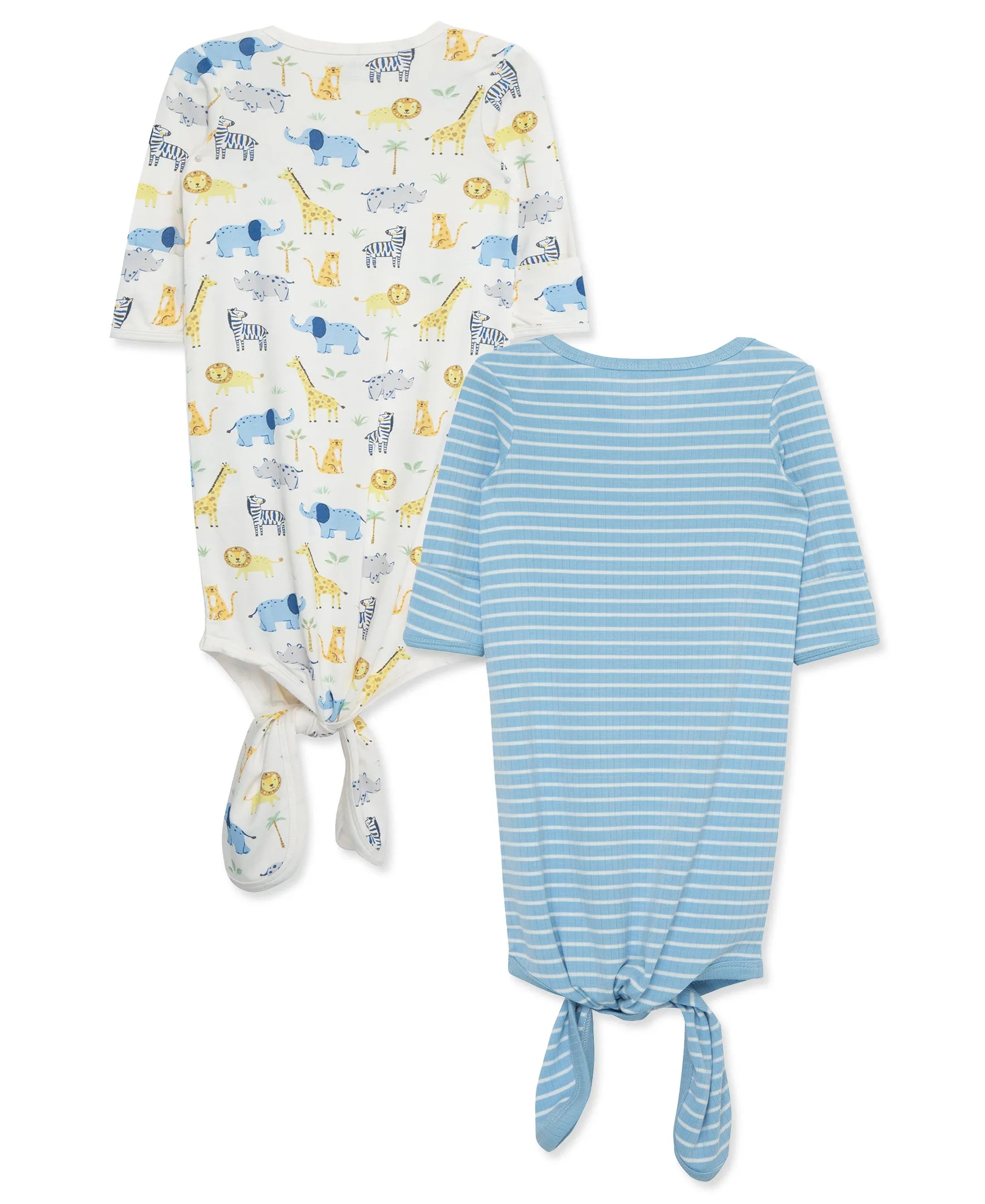 Jungle Fun Knot Gowns (2-Pack)