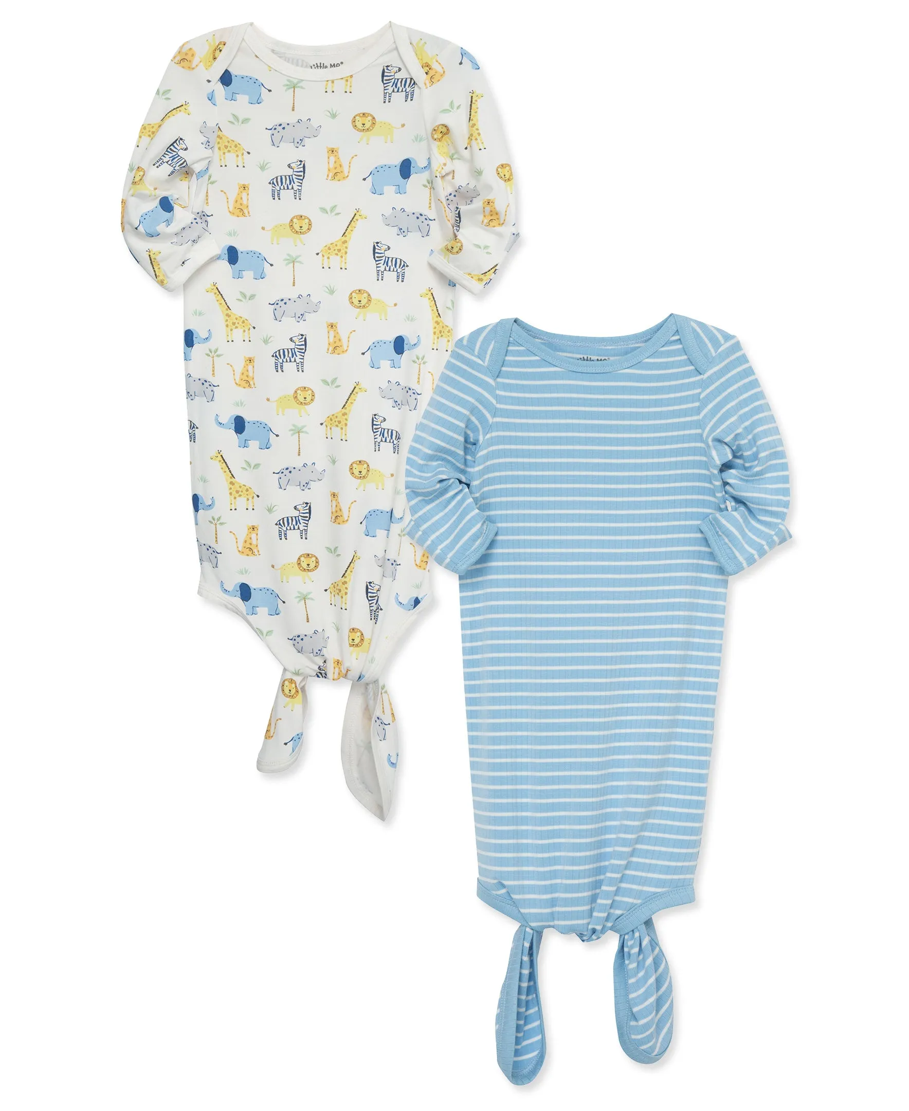 Jungle Fun Knot Gowns (2-Pack)