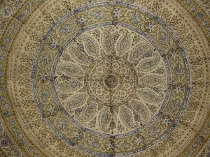 Kalamkari Block Print Tapestry Cotton Bedspread 108" x 88" Full-Queen